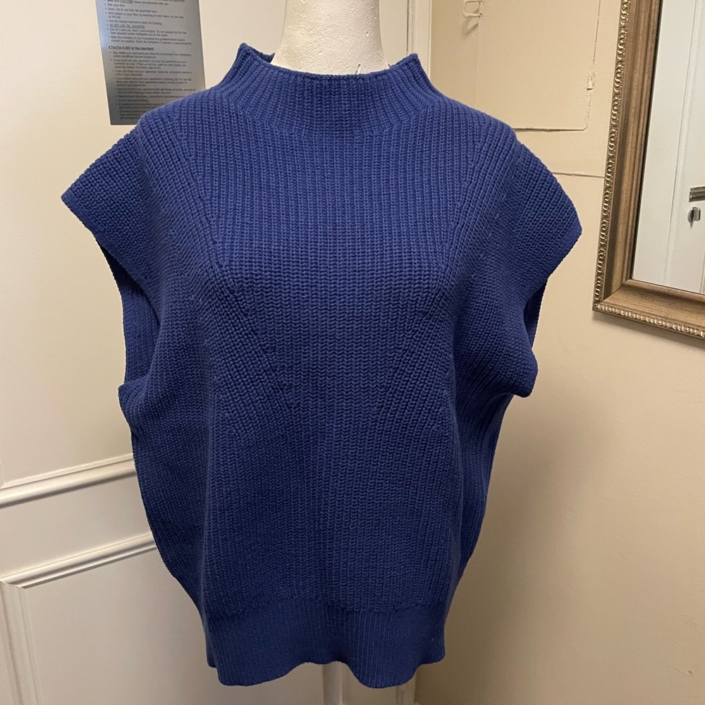 NWOT LOFT Blue Knit Top